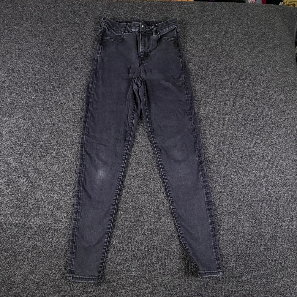 American Eagle Jegging Womens 4 (25x28) Curvy Hi-Rise Black Next Level Stretch